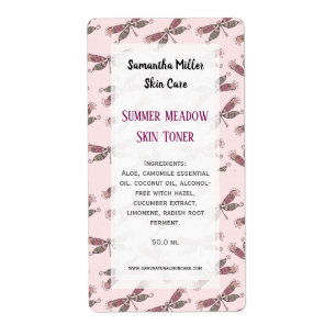 Professional Skin Toner Business Label   Sticker