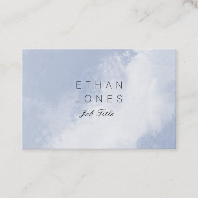 Professional Sky Blue Modern Abstract Pattern Business Card (Front)