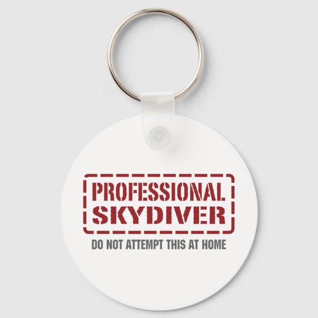 Professional Skydiver Key Ring (Front)