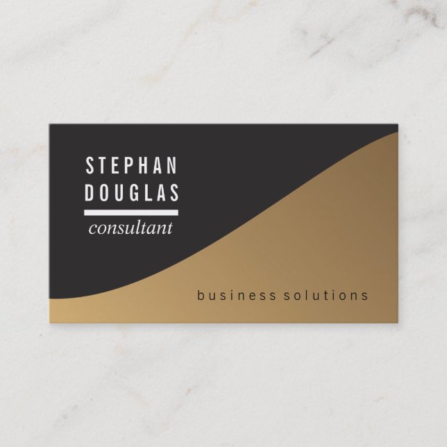 Professional | Sleek | Executive Business Card (Front)