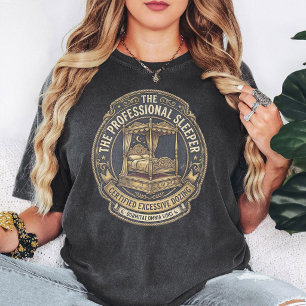 Professional Sleeper Certified Dozing Emblem T-Shirt