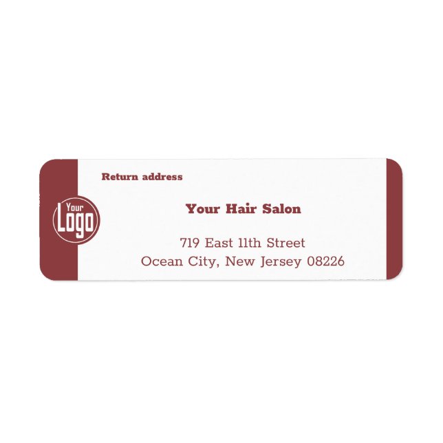 Professional Smoky Topaz & White Return Address Return Address Label (Front)