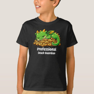 Professional Snack Guardian – Cute Dragon Fantasy  T-Shirt