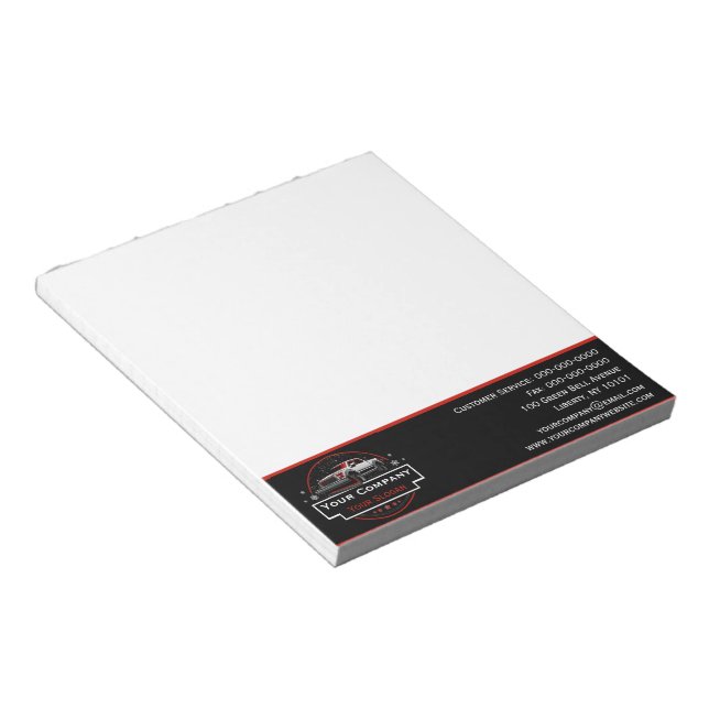 Professional Snow Removal, Snow Ploughing Company Notepad (Angled)