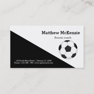 Professional Soccer coach player Business Card