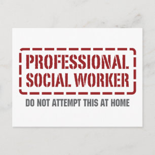 Professional Social Worker Postcard