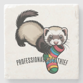 Professional Sock Thief Stone Coaster