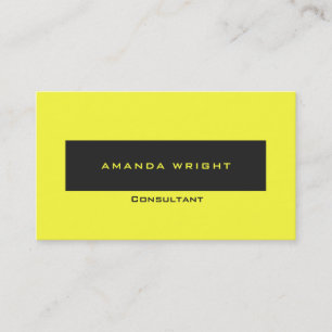 Professional Soft Pastel Yellow Modern Minimalist Business Card