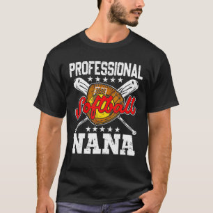 Professional Softball Nana Happy Mother's Day Soft T-Shirt