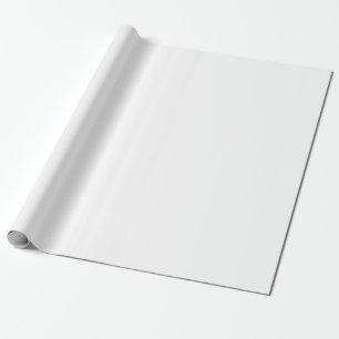 Professional Solid Snowy White Christmas Wrapping Paper