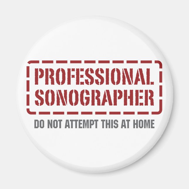 Professional Sonographer Magnet (Front)