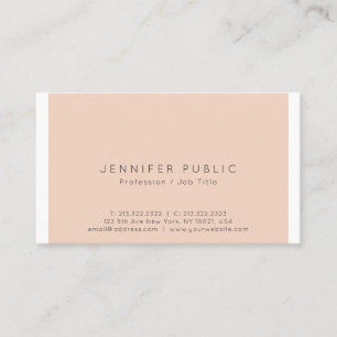 Professional Sophisticated Color Simple Plain Business Card