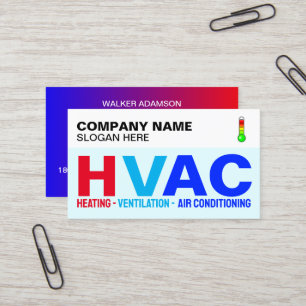 Professional Specialists (Modern Logo) HVAC  Business Card