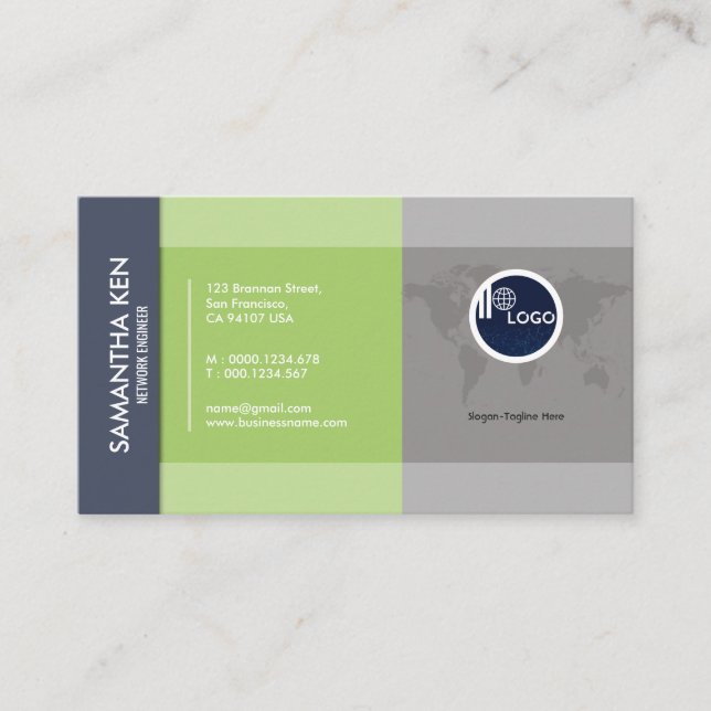 Professional Spectacular Concise  Business Card (Front)