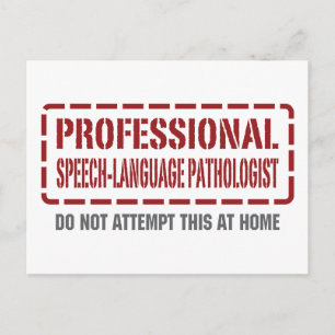 Professional Speech-Language Pathologist Postcard