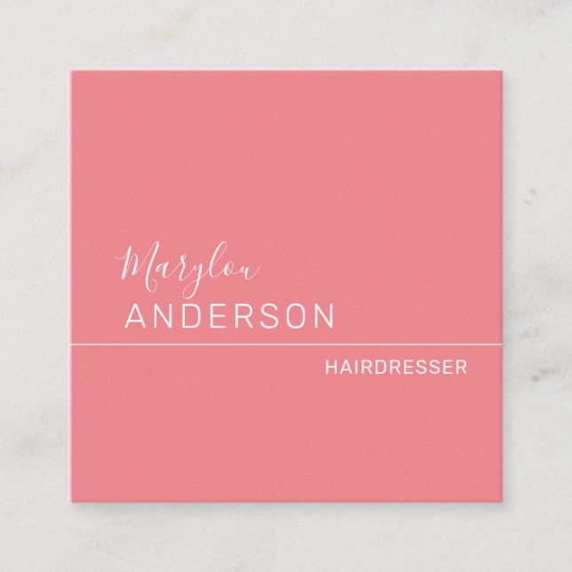Professional  - square business card (Front)
