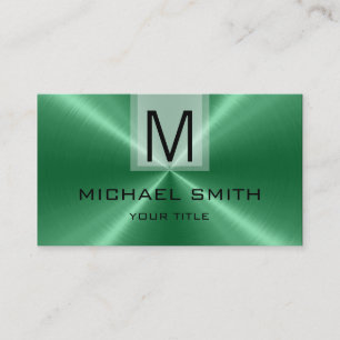 Professional Stainless Steel Metal Monogram #12 Business Card