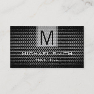 Professional Stainless Steel Metal Monogram #3 Business Card