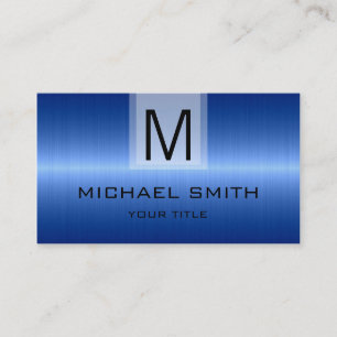 Professional Stainless Steel Metal Monogram #8 Business Card