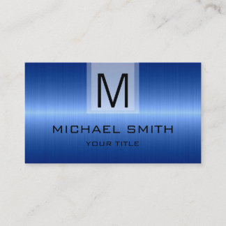 Professional Stainless Steel Metal Monogram #8 Business Card