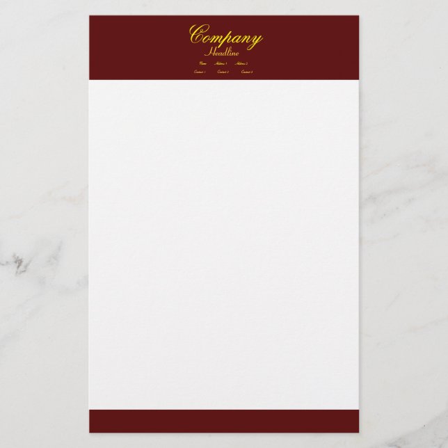 Professional Stationery (Front)