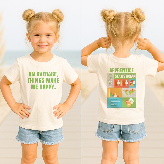 Professional Statistician Iconic Design Custom Baby T-Shirt (Creator Uploaded)