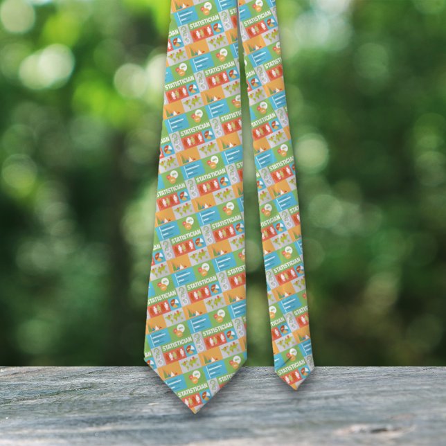 Professional Statistician Iconic Small Design Tie (Creator Uploaded)