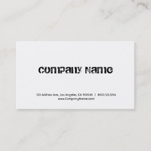 Professional Store with Grunge Font Business Card