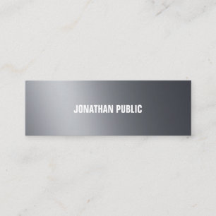Professional Stylish Black White Modern Elegant Mini Business Card