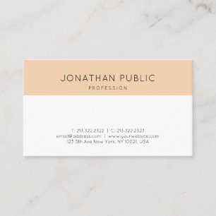 Professional Stylish Design Modern Minimalistic Business Card