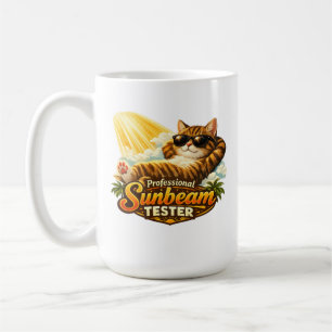 Professional Sunbeam Tester Funny Cat Cla Coffee Mug