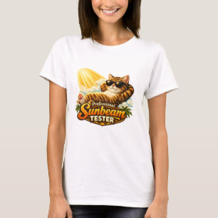 Professional Sunbeam Tester Funny Cat Women's Shir T-Shirt
