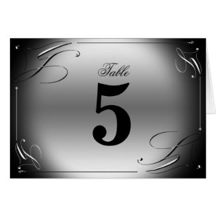 Professional Table Number Card