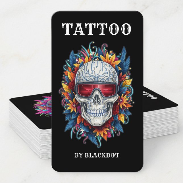 Professional Tattoo Studio Tattoo Shop Branding Business Card (Creator Uploaded)