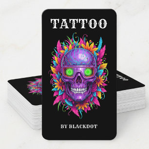 Professional Tattoo Style Tattoo Shop & Tattooist Business Card