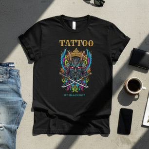 Professional Tattooist Demon Mask Tattoo Artist T-Shirt