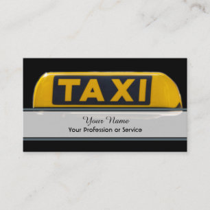 Professional taxi driver business card