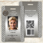 Professional Tech Metallic Employee Photo ID Badge