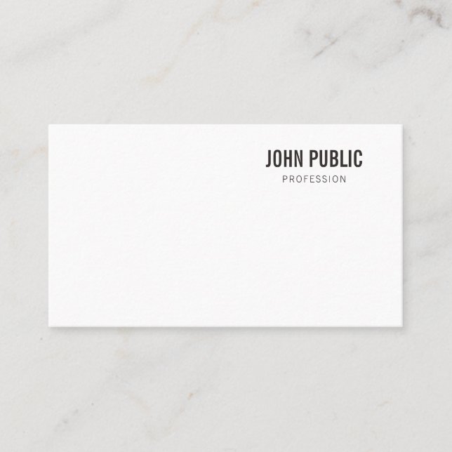 Professional Template Elegant Modern Simple Business Card (Front)