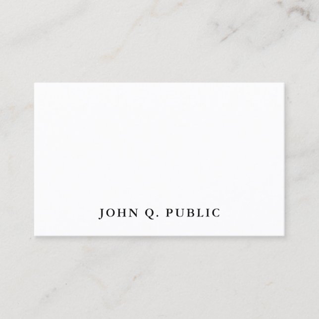 Professional Template Elegant Simple Modern Cool Business Card (Front)