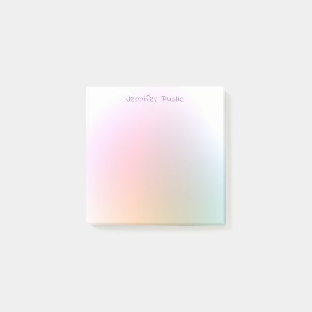 Professional Template Modern Elegant Colourful Post-it Notes (Front)