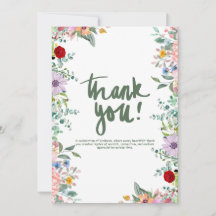 Professional Thank You Card for Orders