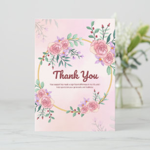 Professional Thank You Card for Orders