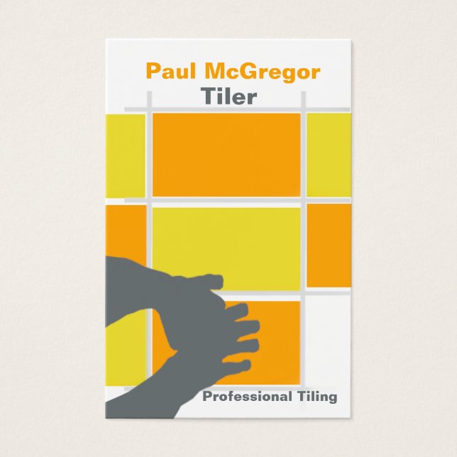 Professional Tiling - Tiler Business Card (Front)