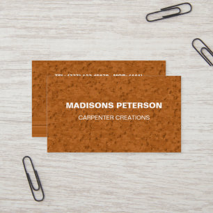 professional timber Wooden Carpentry Construction  Business Card