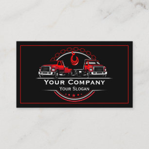 Professional Towing Company, Hauling Service Business Card