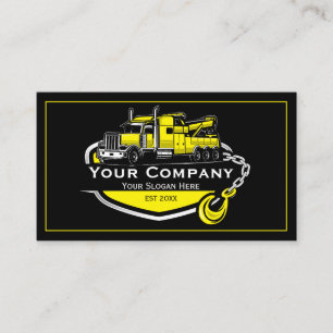 Professional Towing Company, Hauling Service Business Card