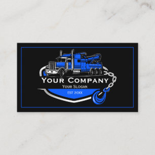 Professional Towing Company, Hauling Service Business Card