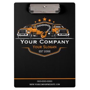 Professional Towing Company, Hauling Service Clipboard