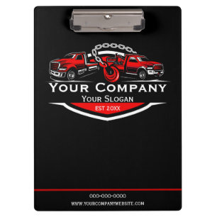 Professional Towing Company, Hauling Service Clipboard